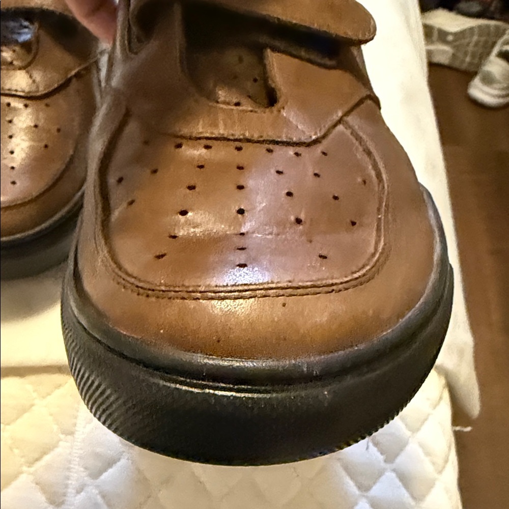 SAS Men's Leather Double-Strap Sneaker in Brown and Black - Picture 6 of 12